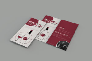 création d'une brochure sur du vin