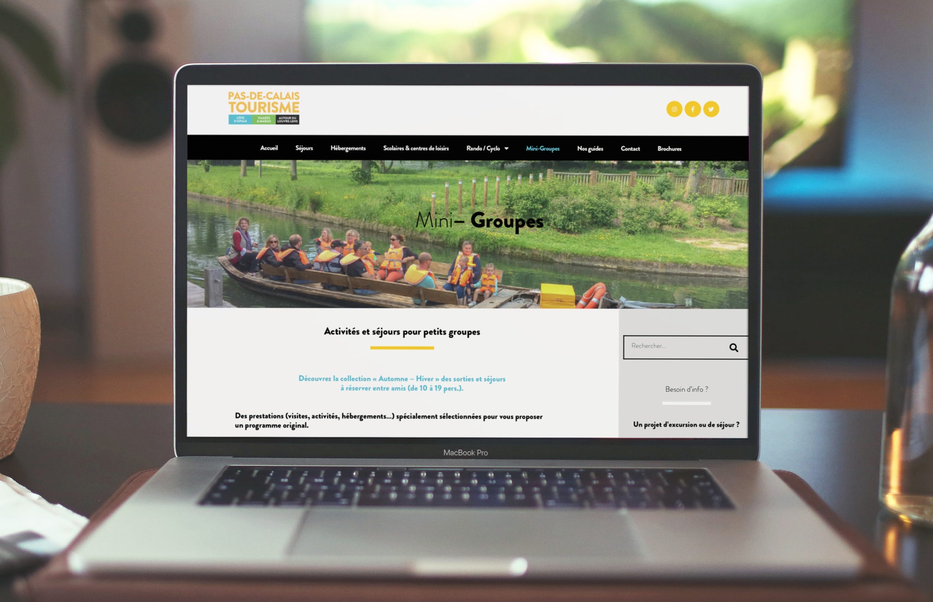 Création d'un site internet dans le tourisme